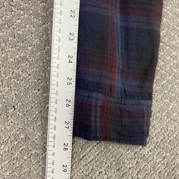 Ralph Lauren Denim & Supply Flannel Shirt Men's XXL Plaid Black Red Button Down - Picture 15 of 15